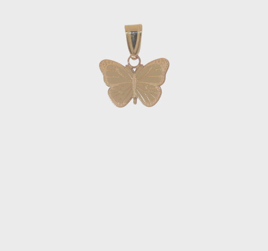 Dije de Mariposa Cortado con Láser en 14K