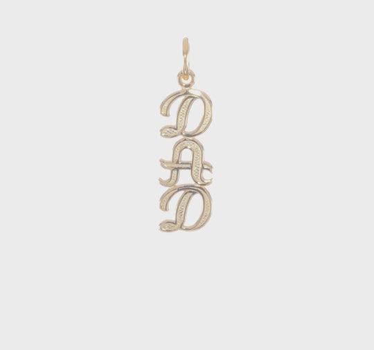 Charm "DAD" en Oro Amarillo de 10K