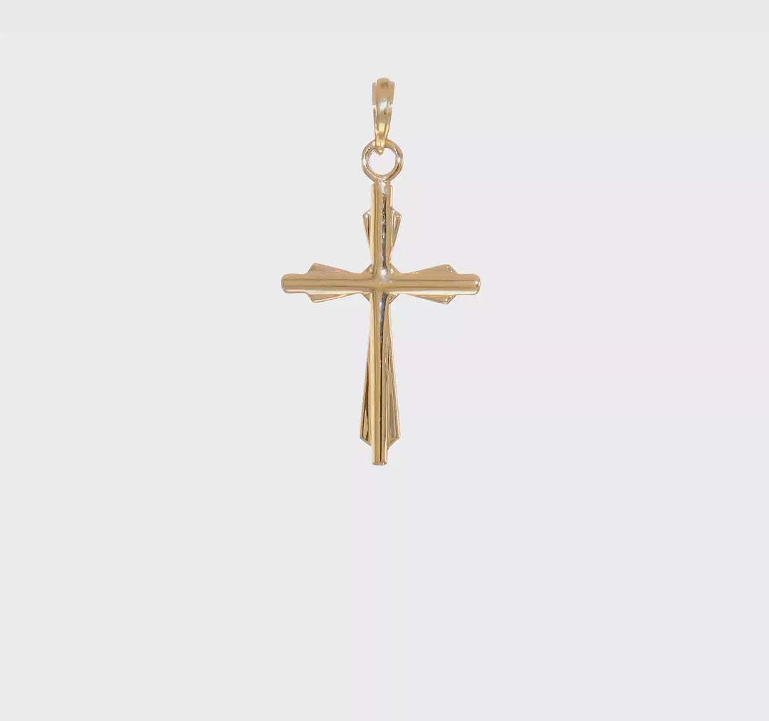 Colgante Cruz Elegante en Oro Amarillo de 14k