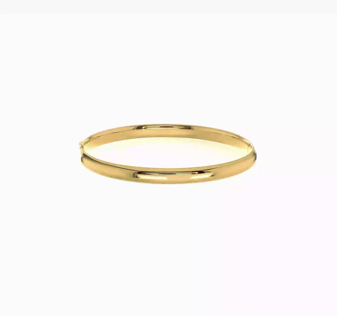 Brazalete para Bebé con Bisagra en Oro Amarillo de 14K (5mm)