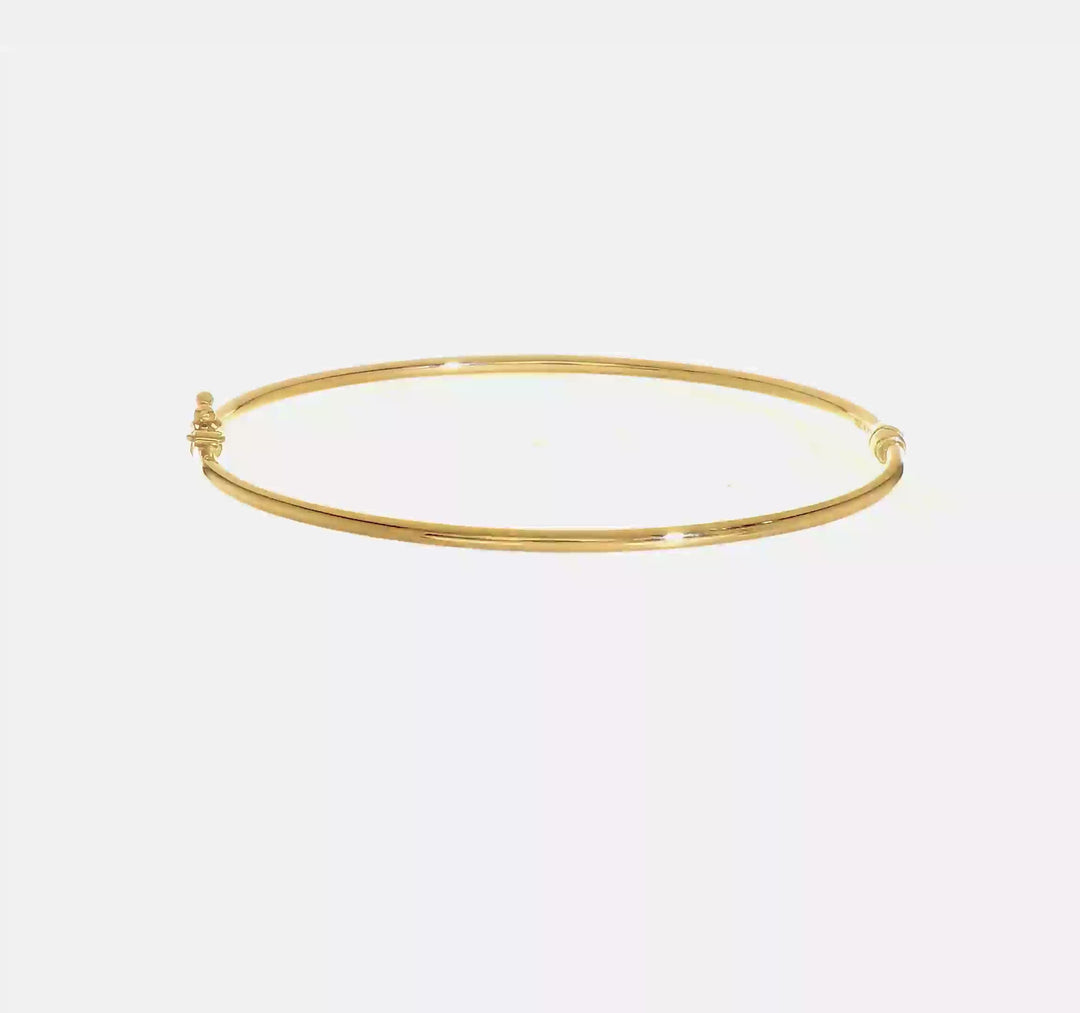 Brazalete Bangle 14K con Bisagra