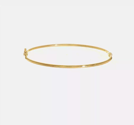 Brazalete Bangle 14K con Bisagra