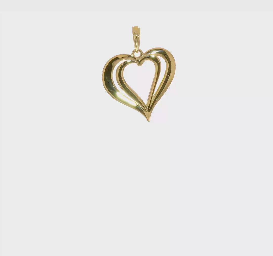 Colgante Corazón Elegante de 14k