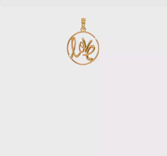 Dije Love en Oro de 14k