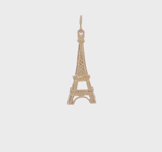 Colgante Torre Eiffel 14K Oro Amarillo