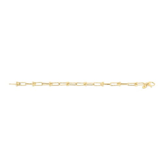 Collar de Cadena de Eslabones Jax de 5.9 mm en Oro Amarillo  14k