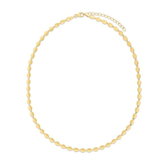 Collar de Cuentas de Guijarros en Oro Amarillo de 14k