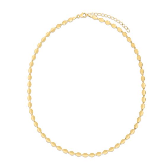 Pulsera de Cuentas de Guijarros en Oro Amarillo de 14k