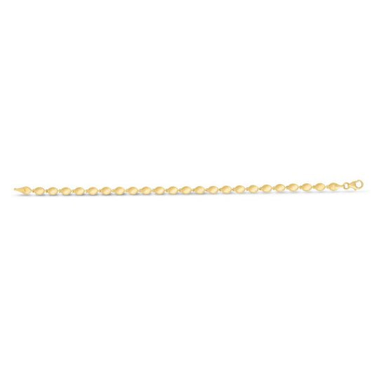 Collar de Cuentas de Guijarros en Oro Amarillo de 14k