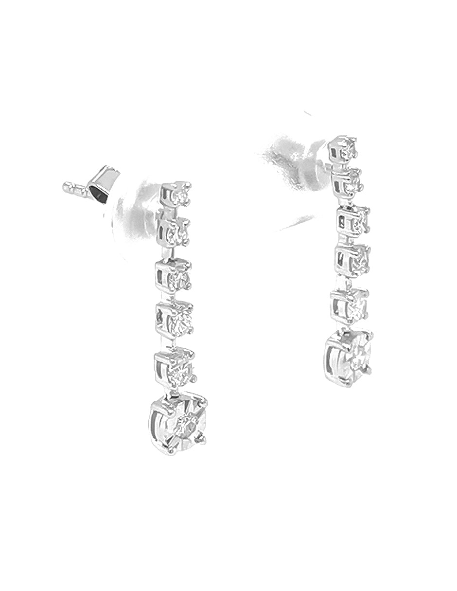 Aretes con Diamante Natural