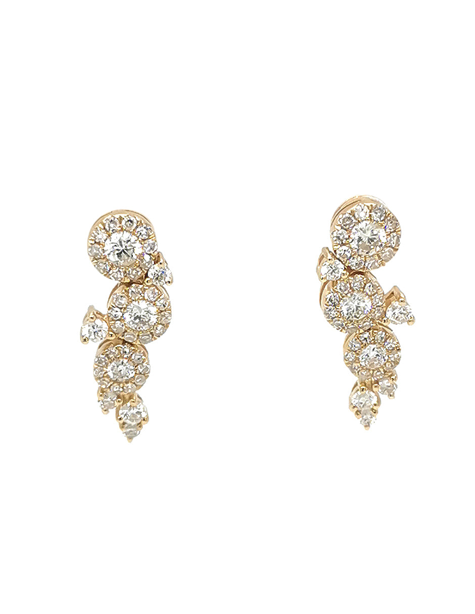 Aretes con Diamante Natural