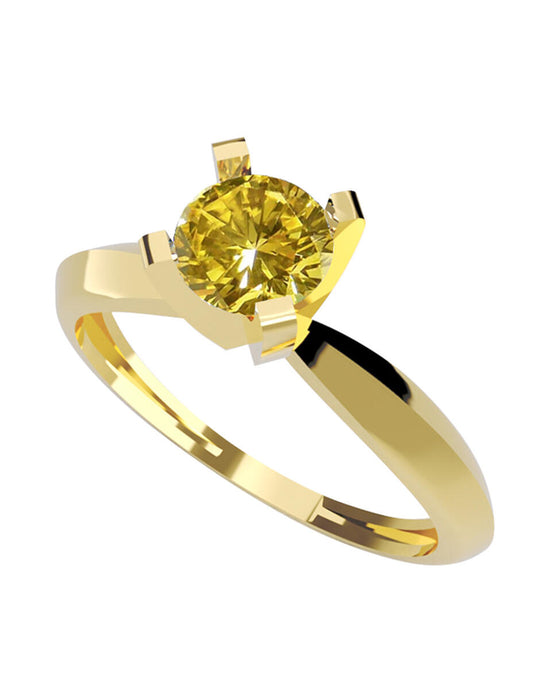 ANILLO DE COMPROMISO CON DIAMANTE DE 1.01 Yellow VVS2